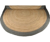 Vloerkleed rond grijze rand Vloerkleed rond grijze rand