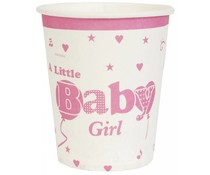 kartonnen beker Baby Girl (10 st.) kartonnen beker Baby Girl (10 st.)