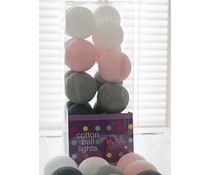 Cotton Ball Lights pink & grey Cotton Ball Lights pink & grey