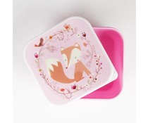 Broodtrommeltje woodland friends pink Broodtrommeltje woodland friends pink