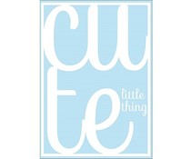 poster Little Cute blue poster Little Cute blue