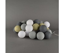Cotton Ball Lights grey & sand Cotton Ball Lights grey & sand