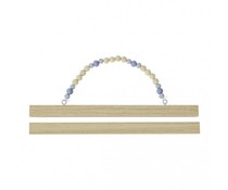 Poster display hout blauw Poster display hout blauw