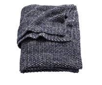 Deken mini knit donkerblauw (ledikant) Deken mini knit donkerblauw (ledikant)