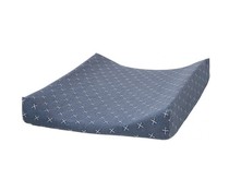 Aankleedkussen kruisjes denim Aankleedkussen kruisjes denim