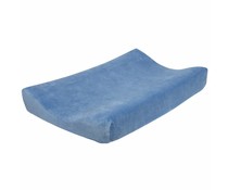 Aankleedkussenhoes velours denim Aankleedkussenhoes velours denim