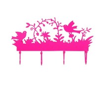 Kapstokje vogels roze Kapstokje vogels roze
