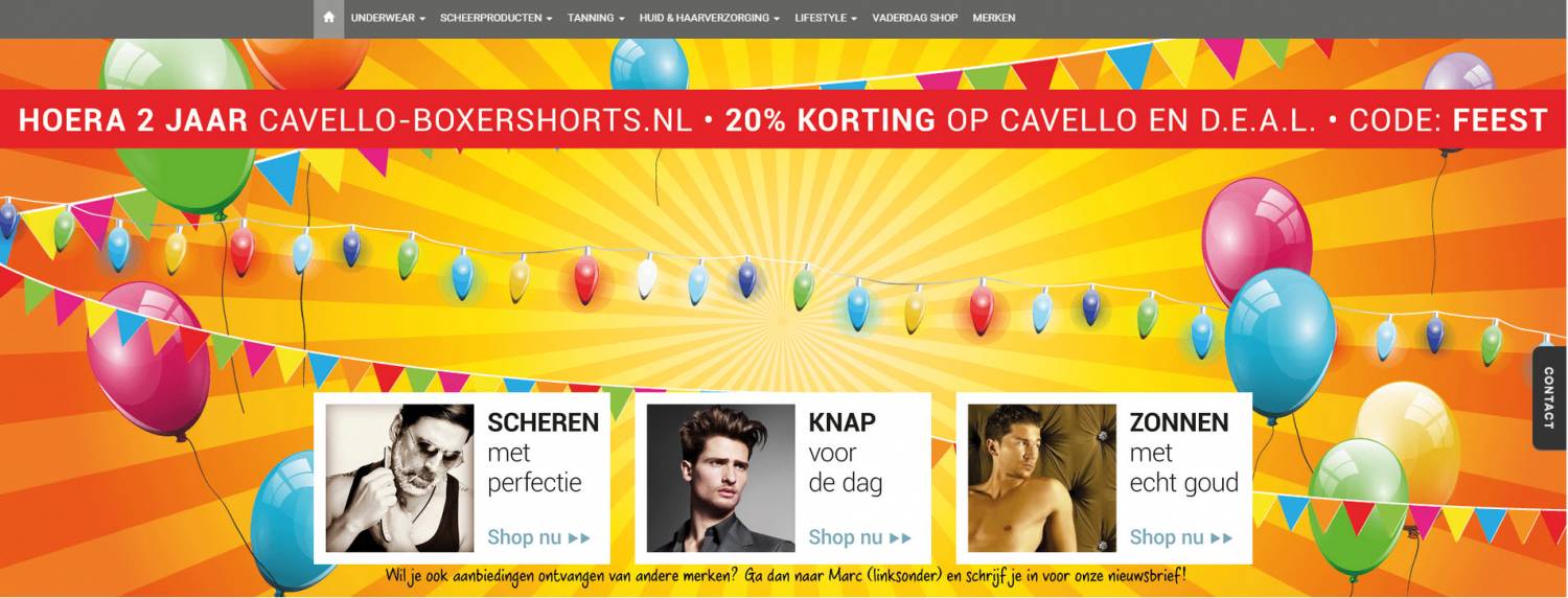 Cavello-boxershorts.nl is volledig vernieuwd