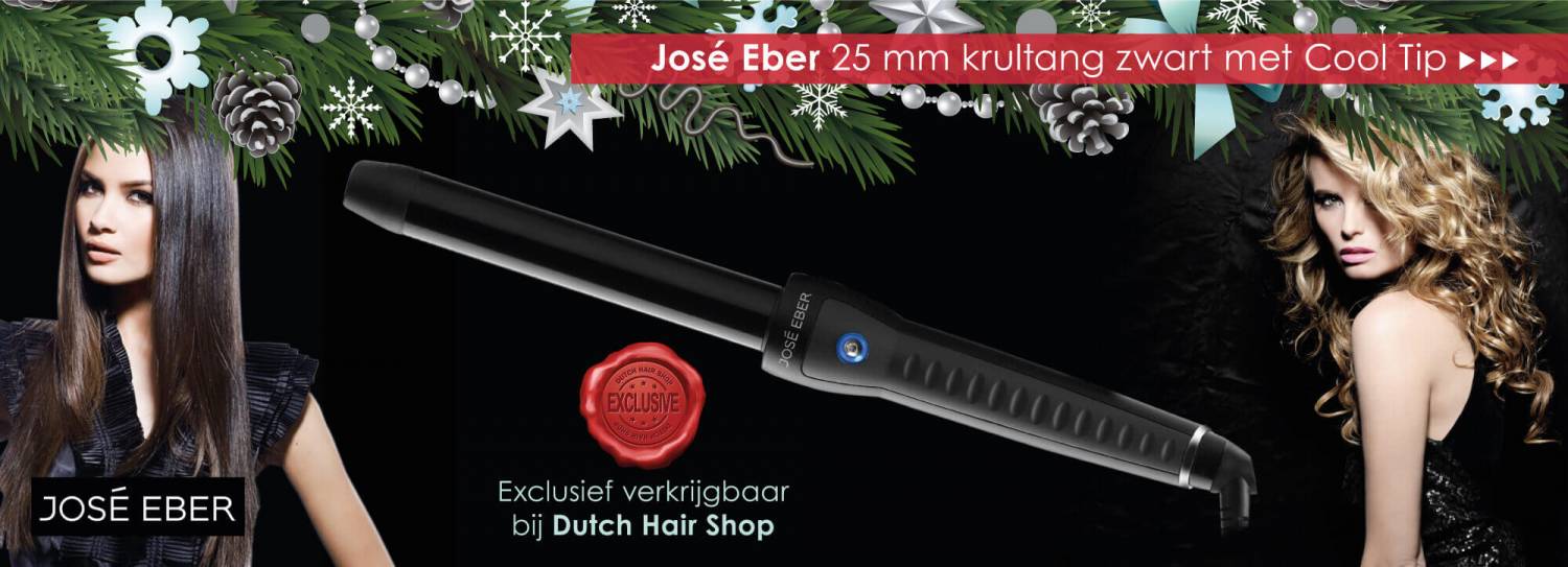 Exclusief bij Dutch Hair Shop de José Eber 25mm zwarte krultang met Cool Tip