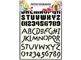 Dutch Doobadoo Dutch Stencil Art A4 Alphabet 4