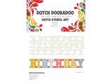 Dutch Doobadoo Dutch Stencil Art A5 Alphabet A-Z (26 stencils)
