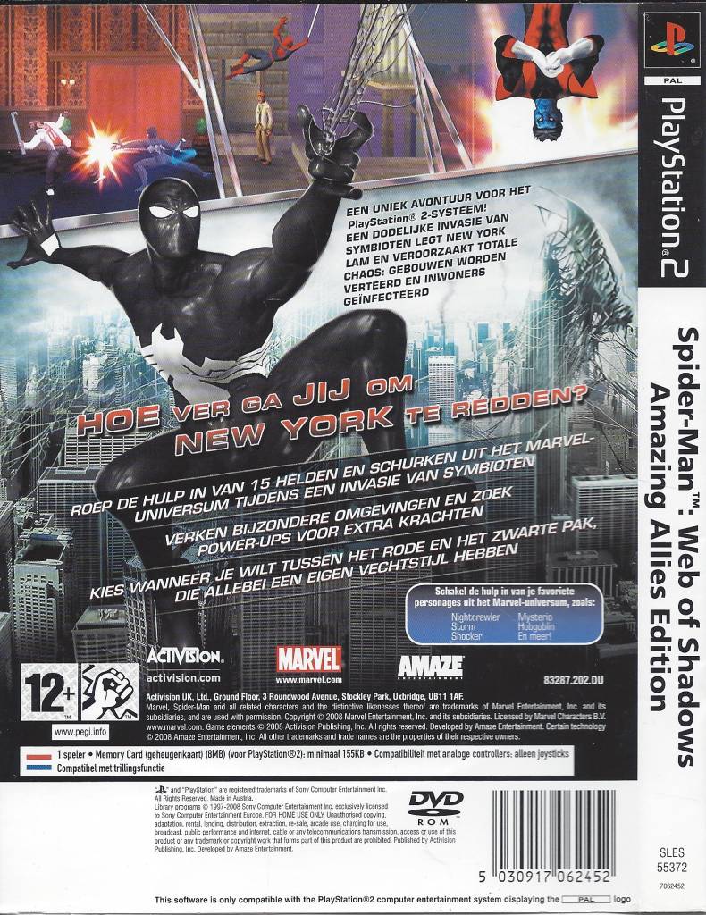 Spider-Man: Web of Shadows for PlayStation 2 - GameFAQs