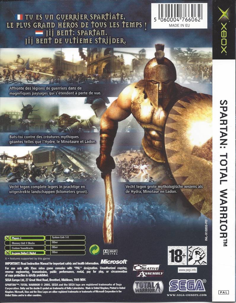 Spartan Total Warrior for Xbox - Passion for Games Webshop - Passion