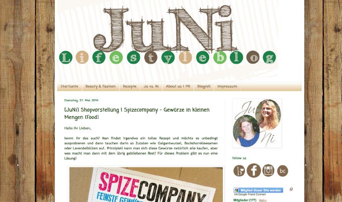 JuNi Lifestyle testet Gewürze in kleinen Mengen