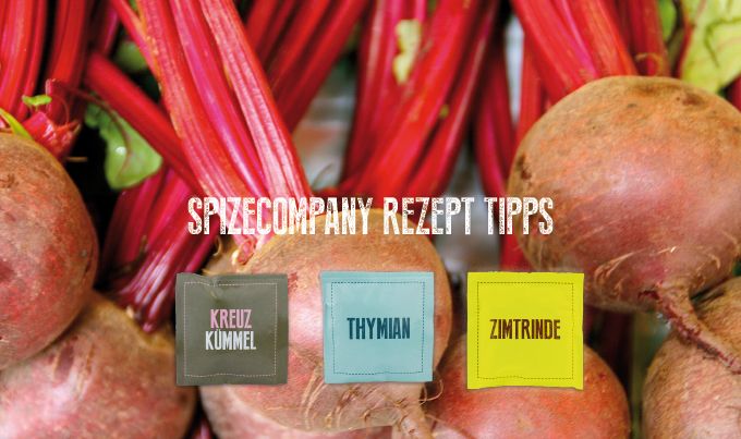 Rote-Bete-Salat mit Thymian, Kreuzkuemmel und Zimt
