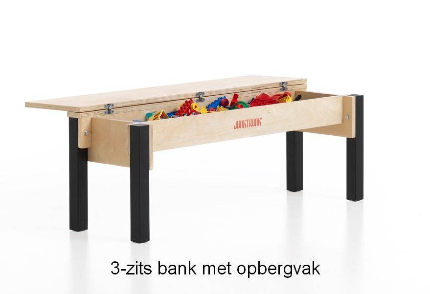 Opbergbank kinderen mooie houten klepbank voor ieder kind Speelhoek woonkamer kinder