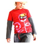 T-shirt Girlflower + Snail T-shirt Girlflower + Snail