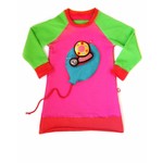 Kleurige pink balloon jurk Kleurige pink balloon jurk