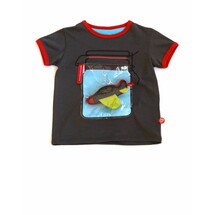 Grey jar T-shirt with Plane Grey jar T-shirt with Plane