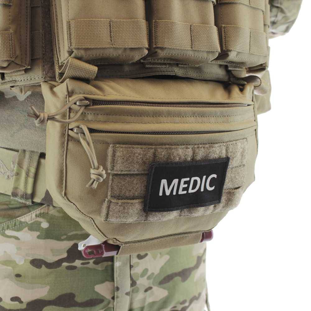 Warrior Drop Down Velcro Utility Pouch Coyote Tan NLTactical