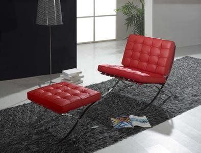 Barcelona ottoman rood replica