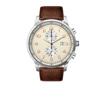 Chronograaf horloge met logo Chronograaf horloge met logo