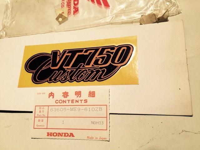 1983 Decal honda motorcycle shadow #2