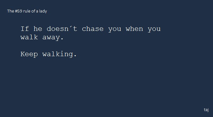 THE #59 RULE OF A LADY