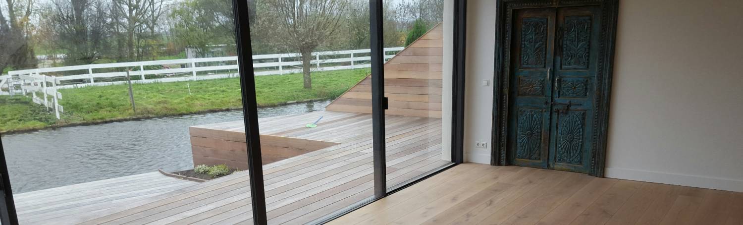 Eiken vloer wisselende breedtes