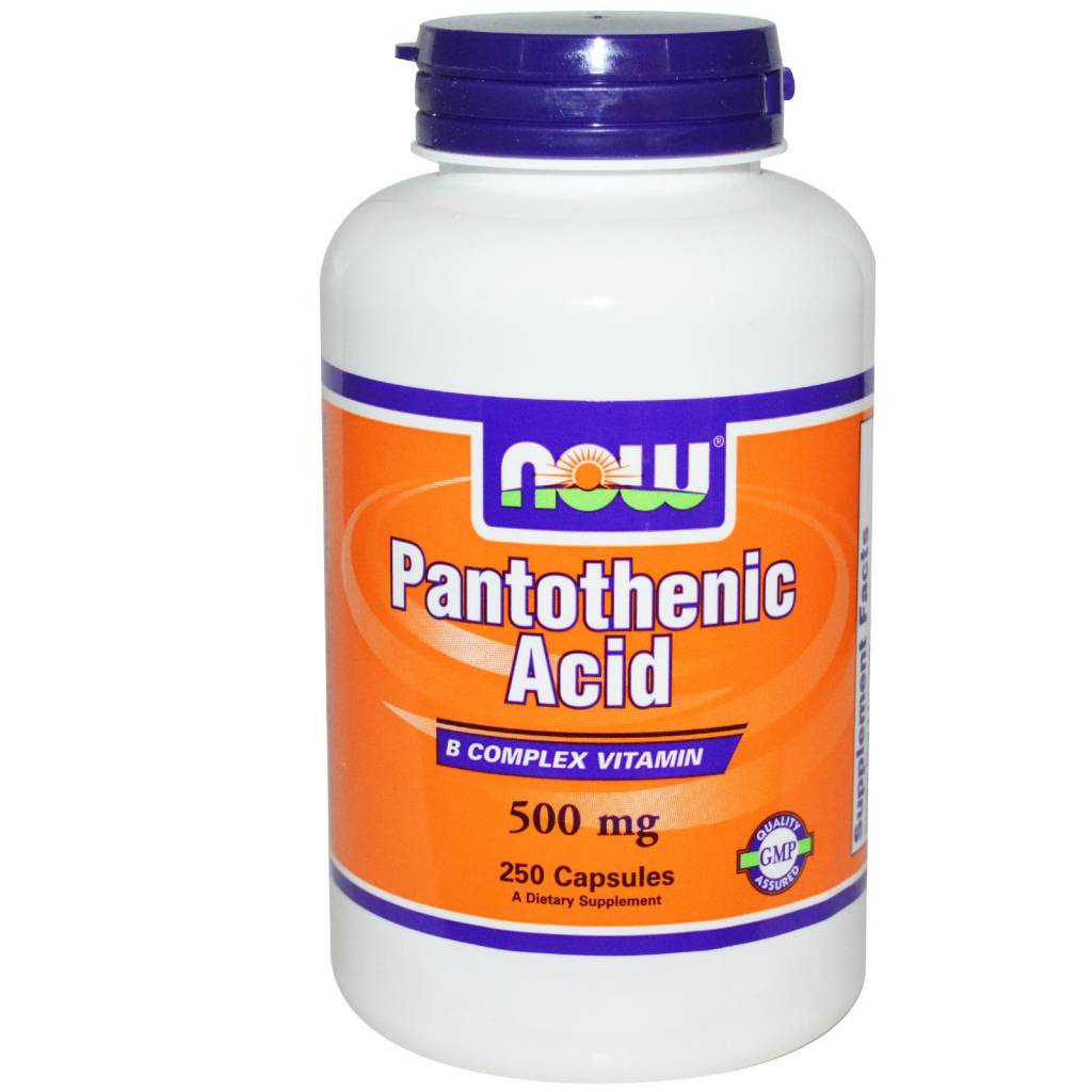 Now Foods Pantothenic Acid, 500 mg, 250 Tabletten B5 ist für die mentale Funktion & die Haut