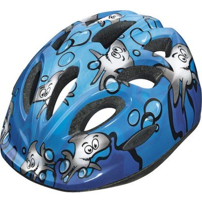 Abus fietshelm 'Smiley' - Sharky Ocean - S (45-50 cm)