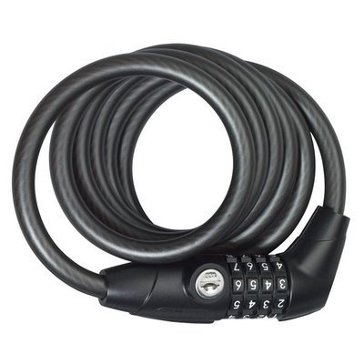 Abus spiraalkabelslot Key Combo 1650/185 - Zwart