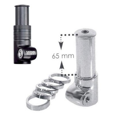 Satori Ahead adapter 1 1/8 -Zwart