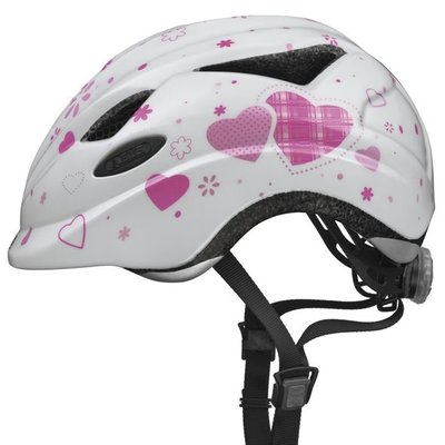 Abus fietshelm 'Anuky' - White Heart - S (46-52 cm)