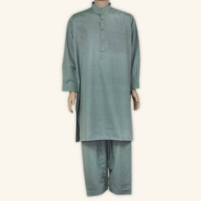 Salwar Kameez Herren - Mintgrau