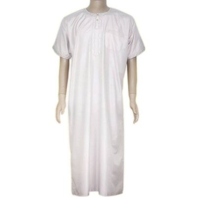 Galabiya Half Sleeve in Beige