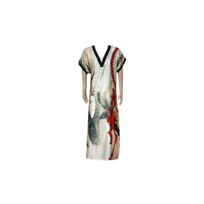 Djellaba Kaftan for Women in Red - Short Sleeve