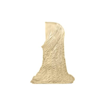 Gathered hijab headscarf - Light Brown