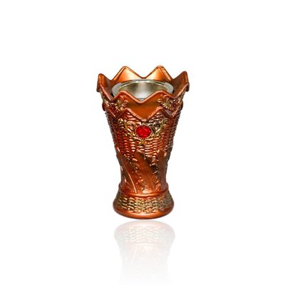 Mubkara - Large censer in bronze colour for Bakhour incense burning