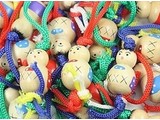 Groot houten gelukspoppetje - 3 cm