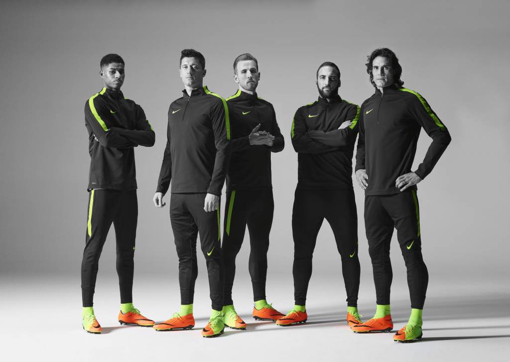 Nike Hypervenom 3 Poison Green/Hyper Orange colorway.
