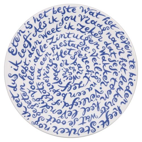 Royal Delft diskus bord "Eten" Royal Delft diskus bord "Eten"