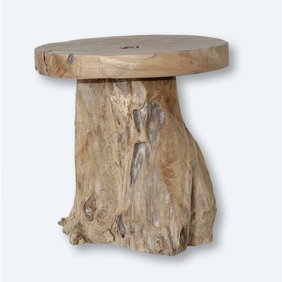 Wurzel-Teak Hocker