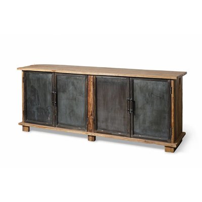Teak Sideboard Flintstone mit Metall - 230cm