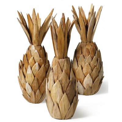 Ananas aus Teakholz