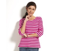 Bretonse streepshirt dames 3/4e mouw Bretonse streepshirt dames 3/4e mouw