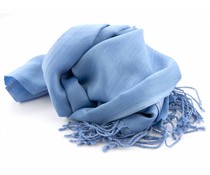 Pashmina sjaal - Middenblauw Pashmina sjaal - Middenblauw