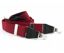 Bretels elastiek 35mm Rood met Donkerblauwe stippen Bretels elastiek 35mm Rood met Donkerblauwe stippen