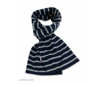 Bretonse streepsjaal Marineblauw-grijs melange Bretonse streepsjaal Marineblauw-grijs melange