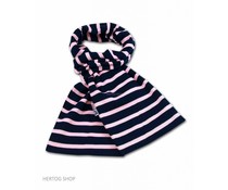 Bretonse streepsjaal Marineblauw-roze Bretonse streepsjaal Marineblauw-roze